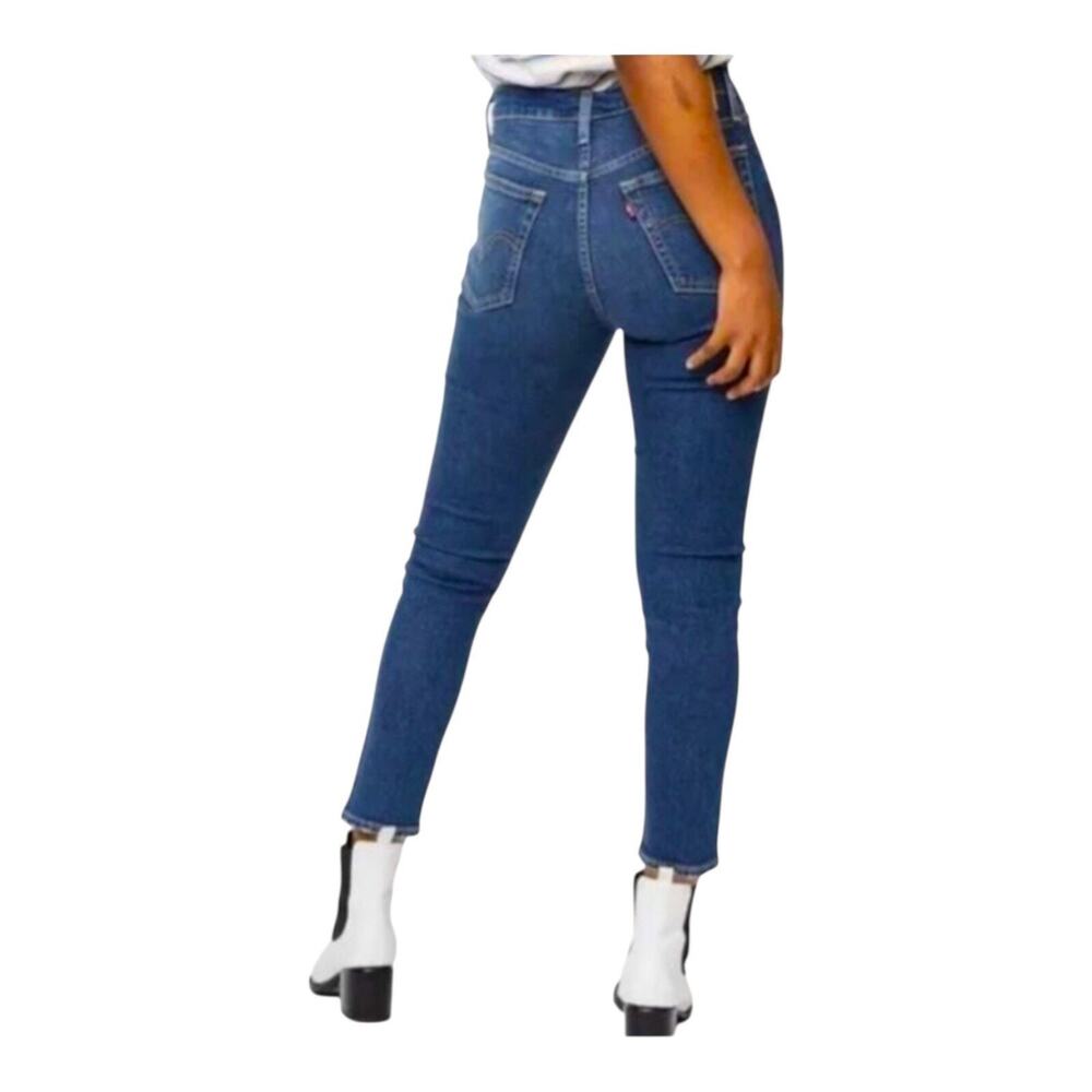 Levi’s Wedgie Skinny Jeans Women’s 24 High Rise Stretch Classic Blue Denim Color